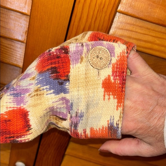 Chico’s Fall Floral  Button-Up Jacket Size XL - Picture 4 of 9